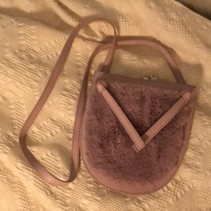 Faux fur madewell crossbody NWTS